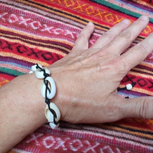 Bransoletka Hippie Sand Shell Black