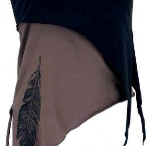 top hipisowski asymetryczny, asymmetric hippie top.