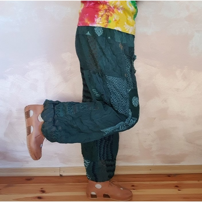 spodnie haremki patchwork, harem pants.