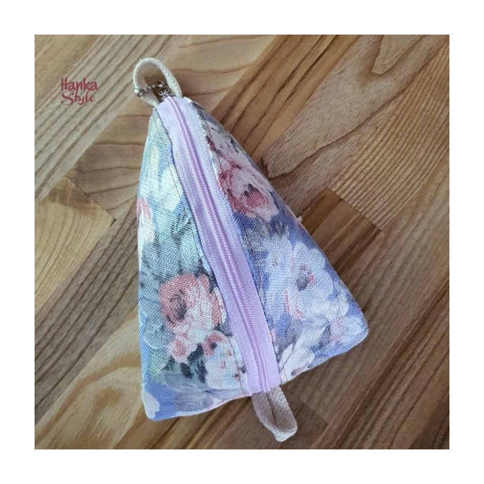 Lniana Mini Bag Różany Ogród z Lawendą