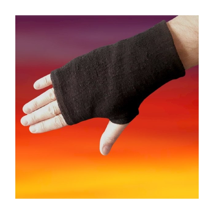 mitenki lniane czarne męskie, linen black men's mittens