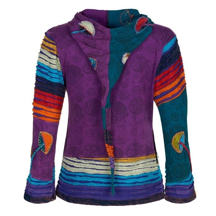 Bluza Elf z Długim Kapturem Czarna Kolekcja Mushrooms XXL