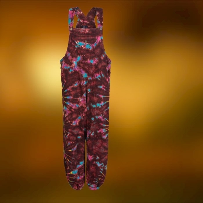 Spodnie Ogrodniczki Sztruksowe Tie Dye