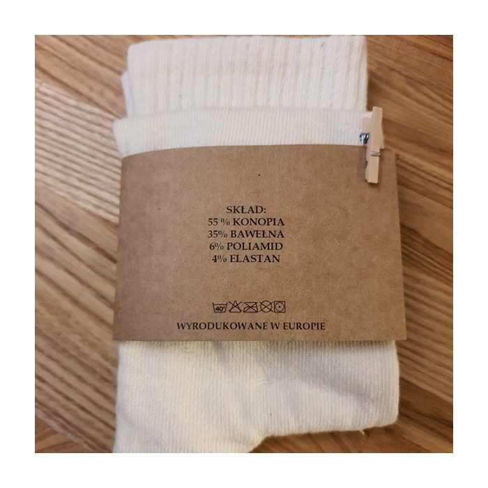 Skarpety Konopne Organiczne Sportowe rozm 41-45
