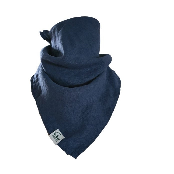 Bandana Chusta Konopna Granatowa
