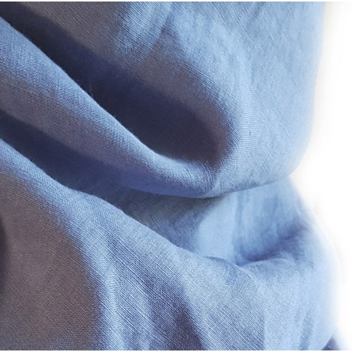 Chusta Bandana Lniana Indygo Trójkątna