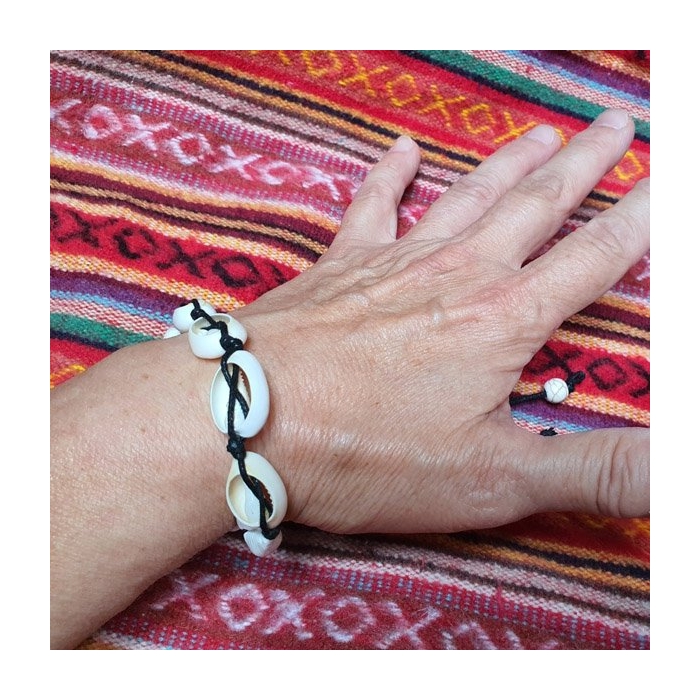 Bransoletka Hippie Sand Shell Black