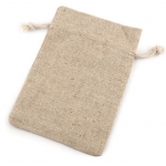 Woreczek Lniany 10x14 cm Naturalny Len na Zioła Kamienie