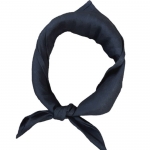 Bandana Lniana Czarna Gładka