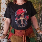 Koszulka Bawełniana Czarna Mushroom