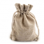 Woreczek Lniany 10x14 cm Naturalny Len na Zioła Kamienie